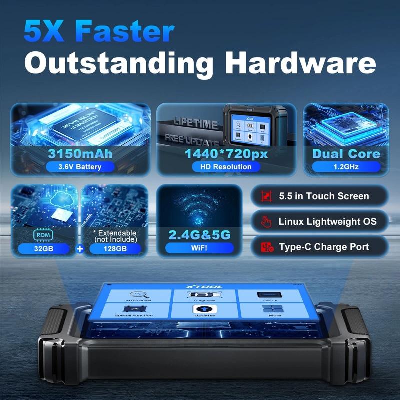 XTOOL InPlus IP500 For Toyota/Lexus/Scion Bidirectional Diagnostic Tools All System OBD2 Automotive Scanner Auto VIN All Service