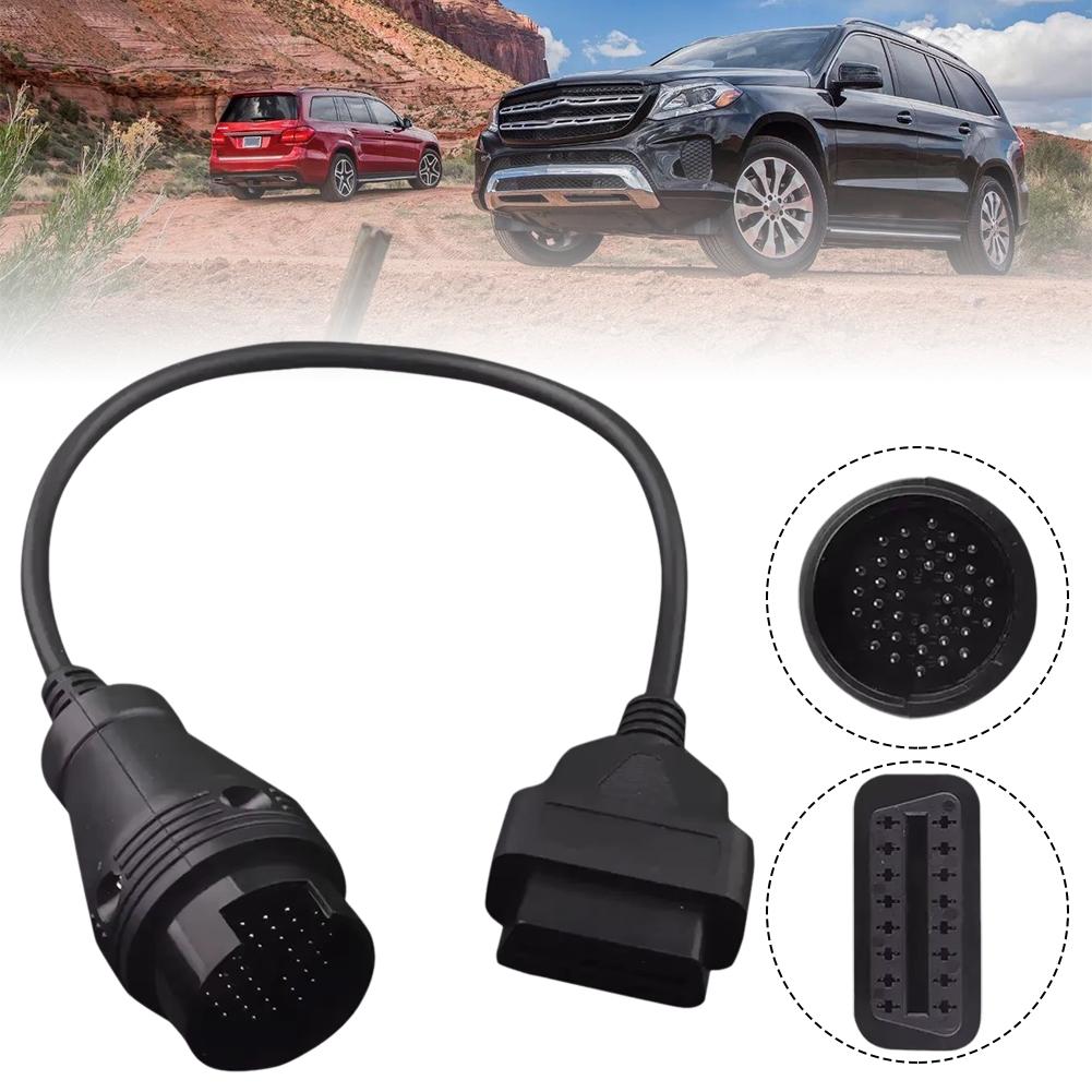 Suitable For Mercedes 38 Pin Full PIN To 16 Pin OBD2 Adapter Diagnostic Connector Adapter Cable D6R2