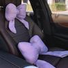 Car Pillow Install Vehicle Neck Pillow Headrest Ergonomic Bow Neck Support