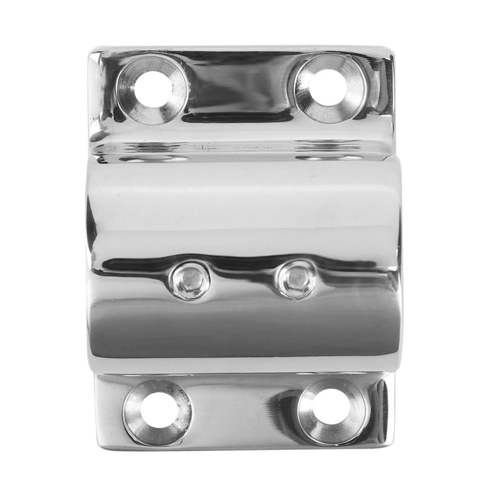 316 Stainless Steel Marine Arm Rest Accessory Rectangle 90 Degrees Tube Base Mount Hardware