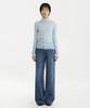 YOUTH Wide Denim Pants (W) - Medium Blue