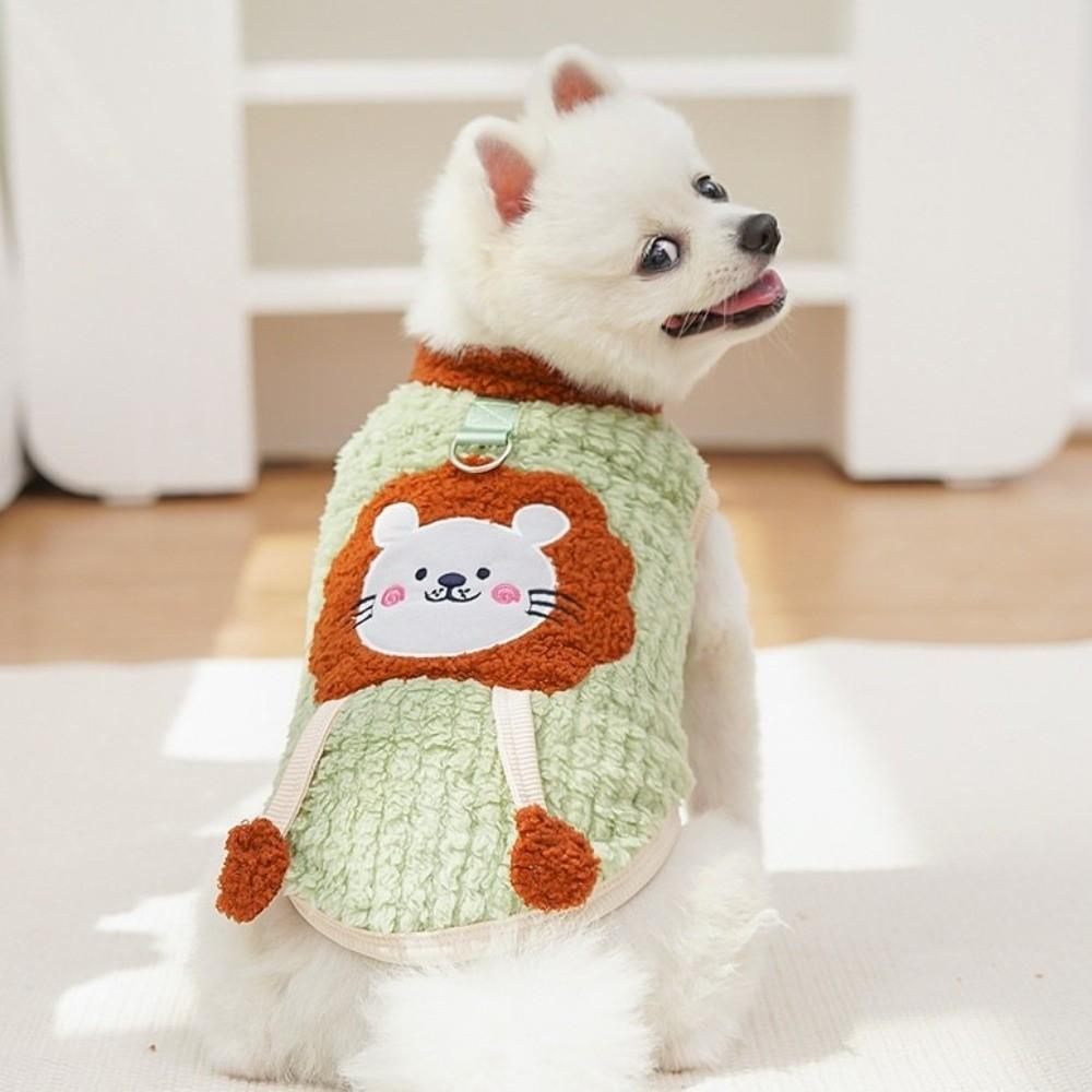 Warm Cat Fleece Vest Pocket Design Pet Sweater Pet Hoodie Dog Thermal Vest Autumn Winter