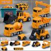 1 набор для детей, трансформирующийся робот-машина, игрушечная магнитная модульная конструкция, модель грузовика, образовательная деформационная инженерная машинка, подарок для малышей и мальчиков