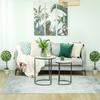 Set Of 2 Decorative Artificial Plants Ball Topiary Tree With Rose Flower In Pot Fake Plants For Home Indoor Outdoor