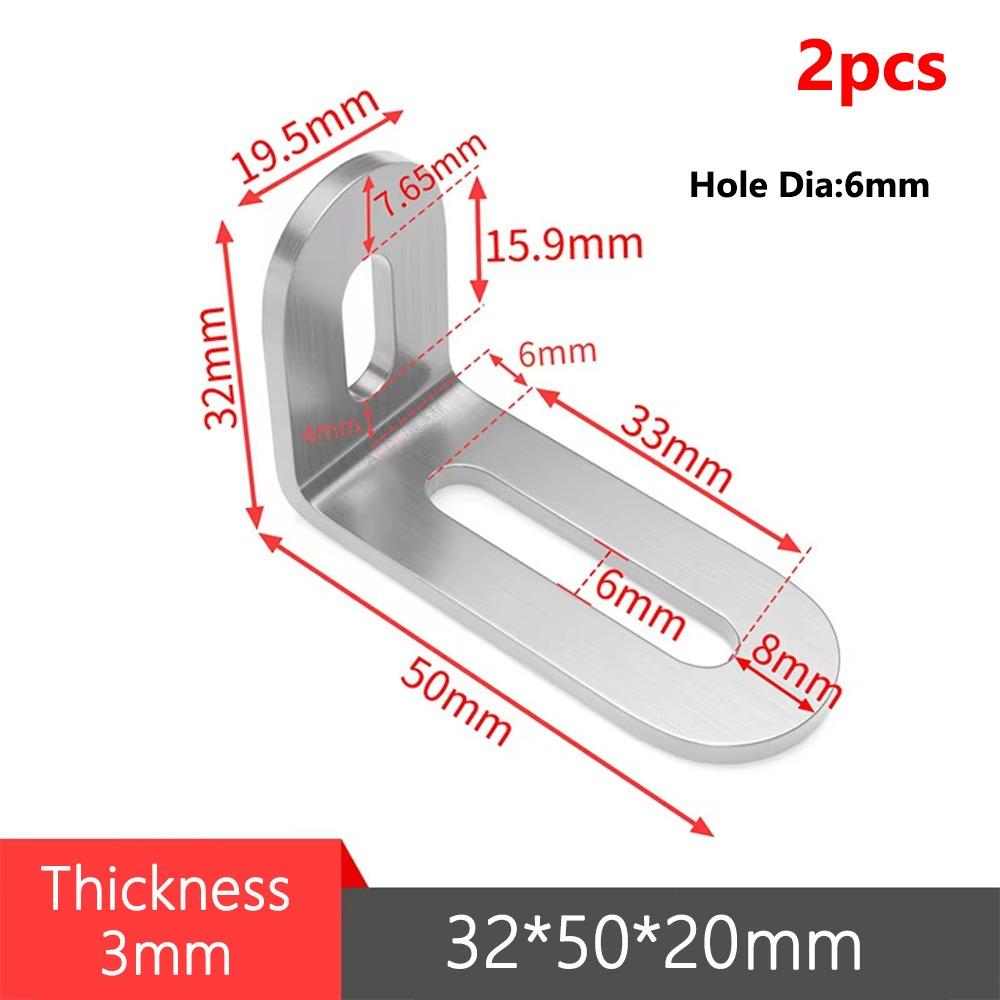 1/2Pcs 90 Degree Right Angle Corner Brace Joint Shelf Support Bracket Cabinet Screens Wall