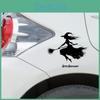 Broom Black Halloween Riding Witch Decoration Paste Painting For Wall And Car