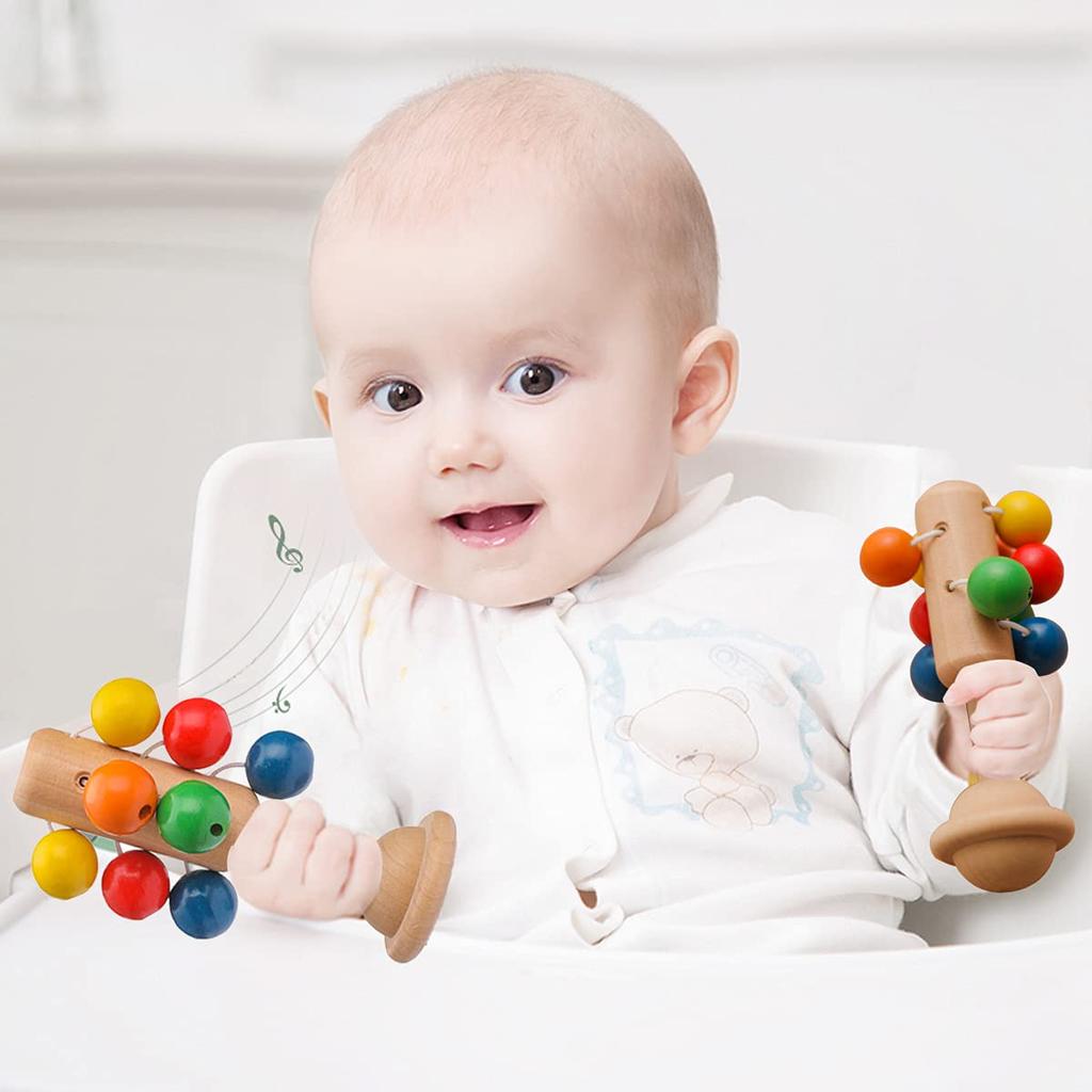 Обещание Детская погремушка Погремушка Игрушка Детская Деревянная Елка Качающийся Звук Новорожденный Подарок Подарок для Малыша Подарок для Новорожденного