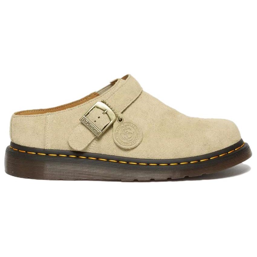 Доктор. Martens Isham Desert Oasis Suede Mule Parchment Beige Unisex Sneakers Cream 31734292