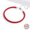 925 Sterling Silver Charm Red Rope Bracelet for Women Fashion Adjustable Bracelet Jewelry Girlfriend Wedding Gift