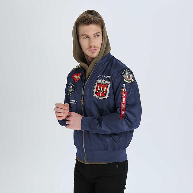 Осенний топ Gunvarsity Air Force Pilot Baseball Flight Letterman College Army Tactic Jacket