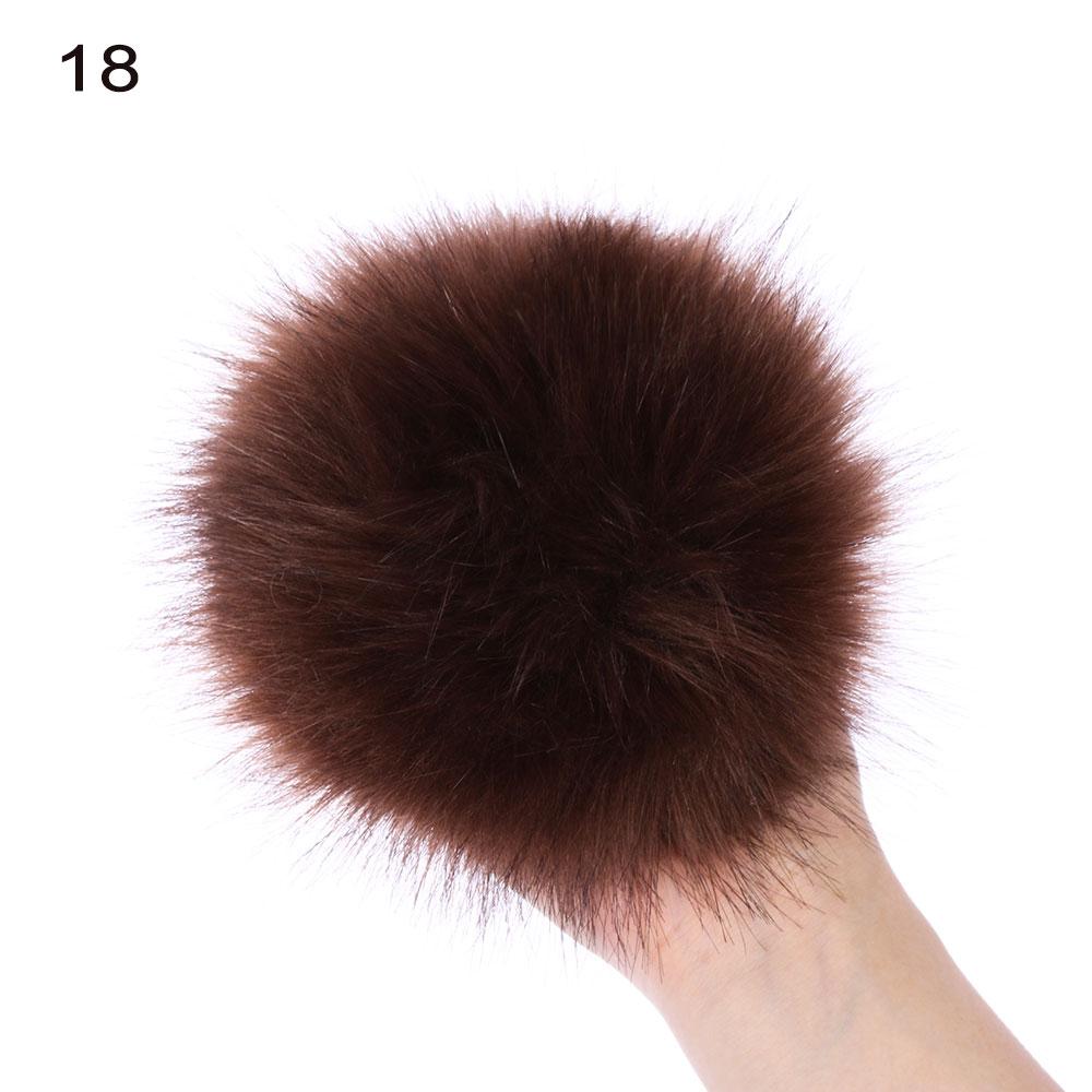 15 см модные шапки-бини с помпоном меховой помпон Skullie вязаная шапка имитация