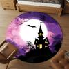 1pc haunted house moonlight Round Chair mat Area Rug - Non-Slip, Floor Mat for Office, Bedroom, and Indoor Decor c1125546