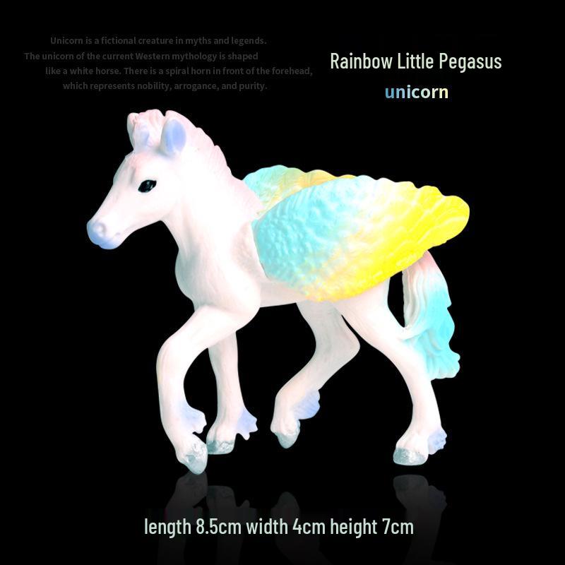 European Pegasus & Unicorn Figurine - Mythical Magic Creature Model