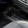 Настоящая мягкая карбоновая наклейка для Kia EV6 GT EV 2022 2023 2024 2025 LHD RHD Автомобиль Нижняя консоль Декоративная рамка Внутренняя отделка