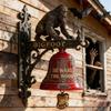 Resin Material Krampus Decorative Ornament Resin Decorative Hanging Bells  Halloween Decoration