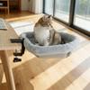 Sunken Design Cat Desk Bed Space-Saving Cat Perch Soft Cat Desk Hammock  Home Office Desk