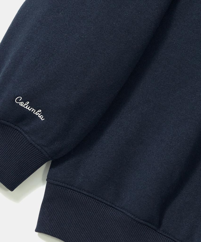 COLUMBIA UNIVERSITY Reverse Arch Fleece Crew Neck_Navy