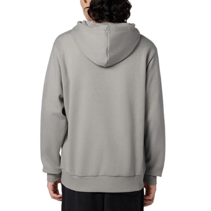 New Balance Sweatshirts Men's Gray Hooded Moderate Regular (Unisex) Sweatshirts AMT33335 TAG