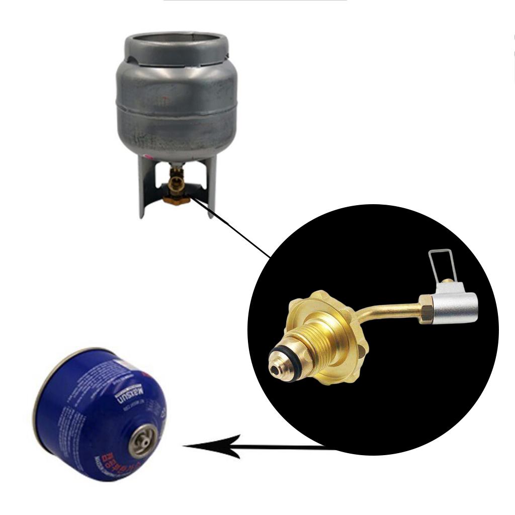 Lightweight Metal Tank Adapter Gas Inflatable Valve for Stove Accessories Home Outdoor Camping