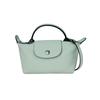 Le Pliage Xtra Тисненый Логотип Съемный Регулируемый Плечевой Ремень Кожаная Мини Сумка На Плечо Кроссбоди Женские Сумки Мохово-Зеленый 34205987M07