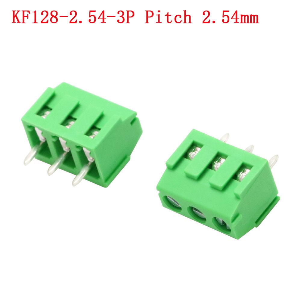 KF103/126/128/301/350/396-2Pin/3Pin 2.54/3.5/3.81/3.96/5.0/7.5mm Промежуточный блок Сращивание клеммы Винтовой тип PCB Винтовая клемма