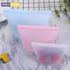1/3PCS Silicone Food Storage Bag Reusable Stand Up Zip Bag Leakproof Containers Fresh Bag Food Storage Bag Fresh Wrap Ziplock Bag