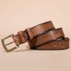 First Layer Cowhide Belt Men's Leather Pin Buckle