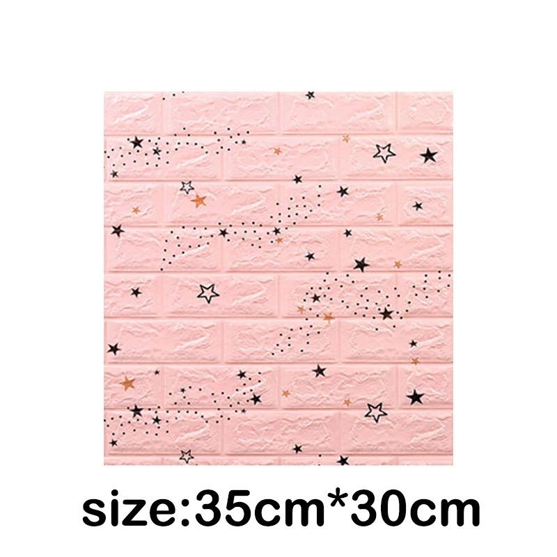 10 шт. 35 см x 30 см Самоклеящиеся панели 3D Мягкие противоударные обои из пены Имитация кирпичной кладки Наклейки на стену Гостиная Детская спальня Декор