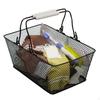 Basket of Multifunctional Metal Practical Portable with Handles for Supermarket