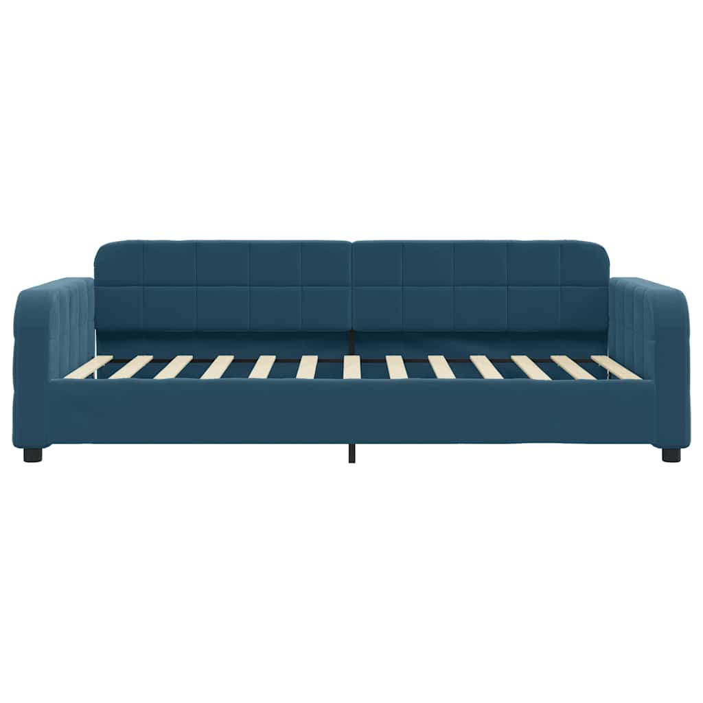 Vidaxl Sofa Z Materacem Do Spania, Niebieska, 80X200 Cm, Aksamit