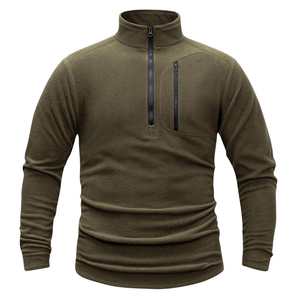 Men's Sweatshirt Loose Solid Color Outdoor Warm Breathable T-Shirt Top