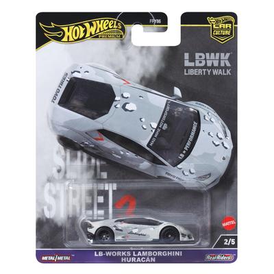 Hot Wheels Автомобильная культура Slide Street Liberty Works Lamborghini Huracan игрушечный автомобиль мини-автомобиль от 3 лет и старше белый HKC84
