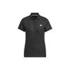 Heat.Rdy Debossed Polo Shirt Women Polo Shirts Black IK9819