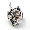 Fox Fox Mask Hannya Demon Mask Silver 925 Ring Orientalvibrations Oriental Vibrations (19)