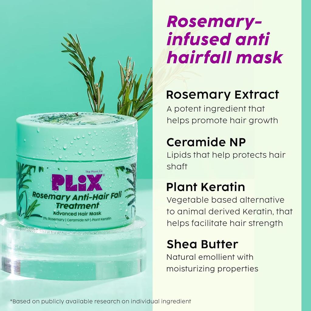 PLIX The Plant Fix Rosemary Anti-Hair Fall Hair Mask For Dry Frizzy Hair 200 Gram Pack