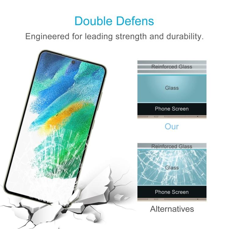 Для Samsung Galaxy S21 FE 5G 0,26 мм 9H 2,5D Закаленное Стекло Пленка, Разблокировка по Отпечатку Пальца Не Поддерживается
