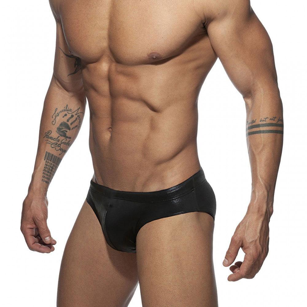 Men's Sparkly Low Waist Quick Dry Triangle Swimming Briefs