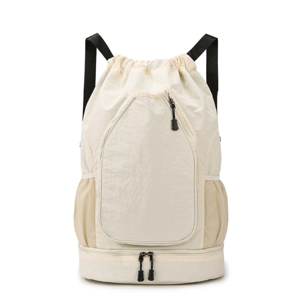 With Shoes Pocket Badminton Sports Bag Drawstring Fitness Bag  Exercise Gym Equipment
