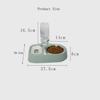 Pet cat bowl Automatic drinking water feeder anti-upset Stainless steel dog bowl Cat dog food bowl Pet supplies