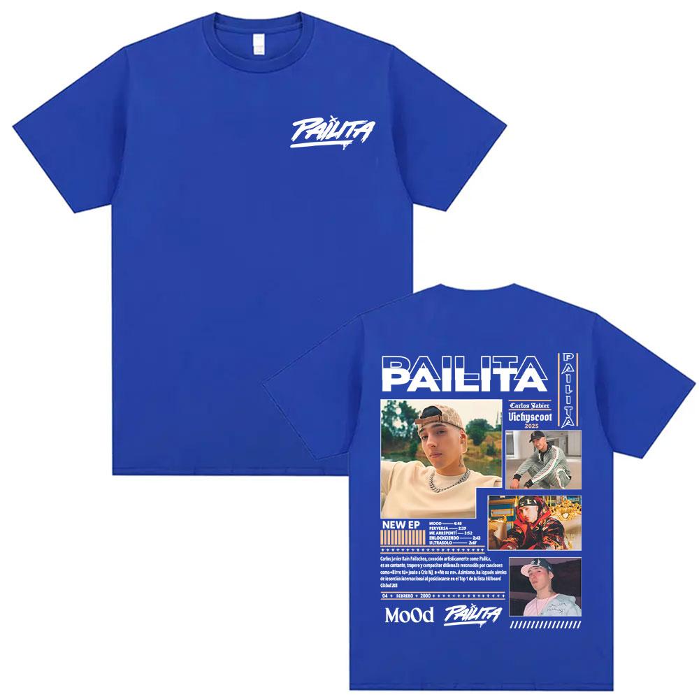 Rapper Pailita Music Album 2026 Tour Graphic Tshirt Men Women Fashion Gothic Summer T Shirts 100 Cotton Short Sleeve T Shirt