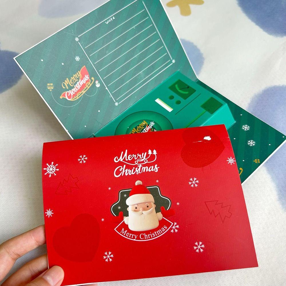 3D Stereo Blessing Card Christmas Confession Card Creative Recording Greeting Card