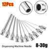 12Pcs Blunt Tip Industrial Glue Injection Needle Stainless Steel Glue Dispenser Tip