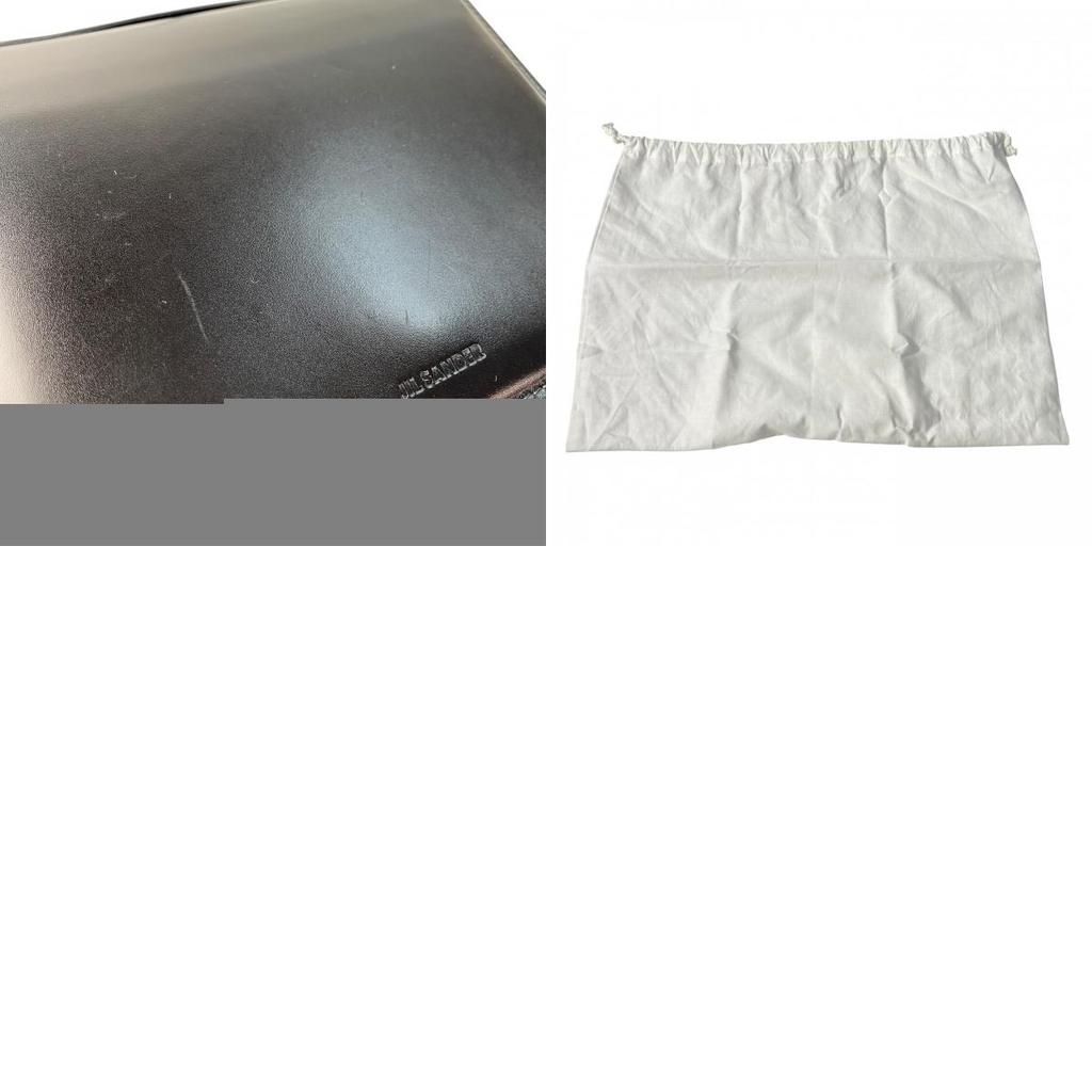 Подержанная JIL SANDERСумка через плечо черная кожа Женская