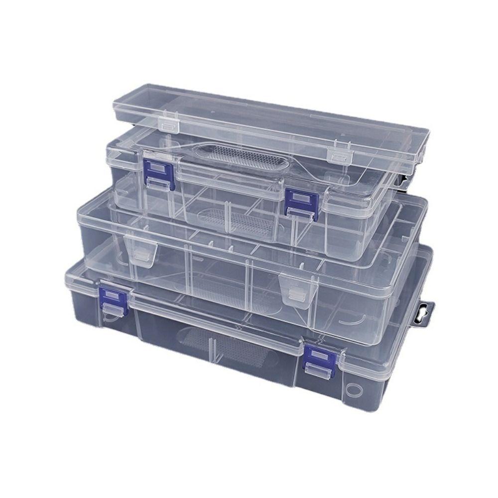 Прозрачный прозрачный ящик для хранения пластиковых мелочей органайзер упаковочные коробки