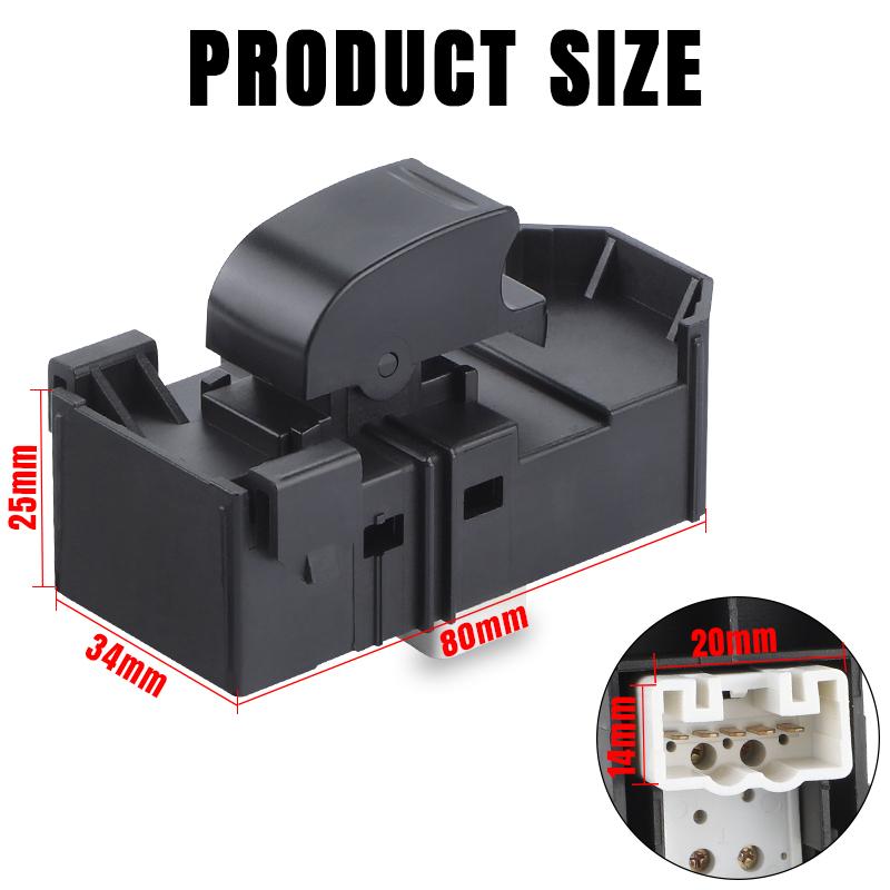Single Power Window Switch For Toyota Landcruiser 100 105 series 1998-2000 2001 2002 2003 2004 2005 2006 2007 84810-60050