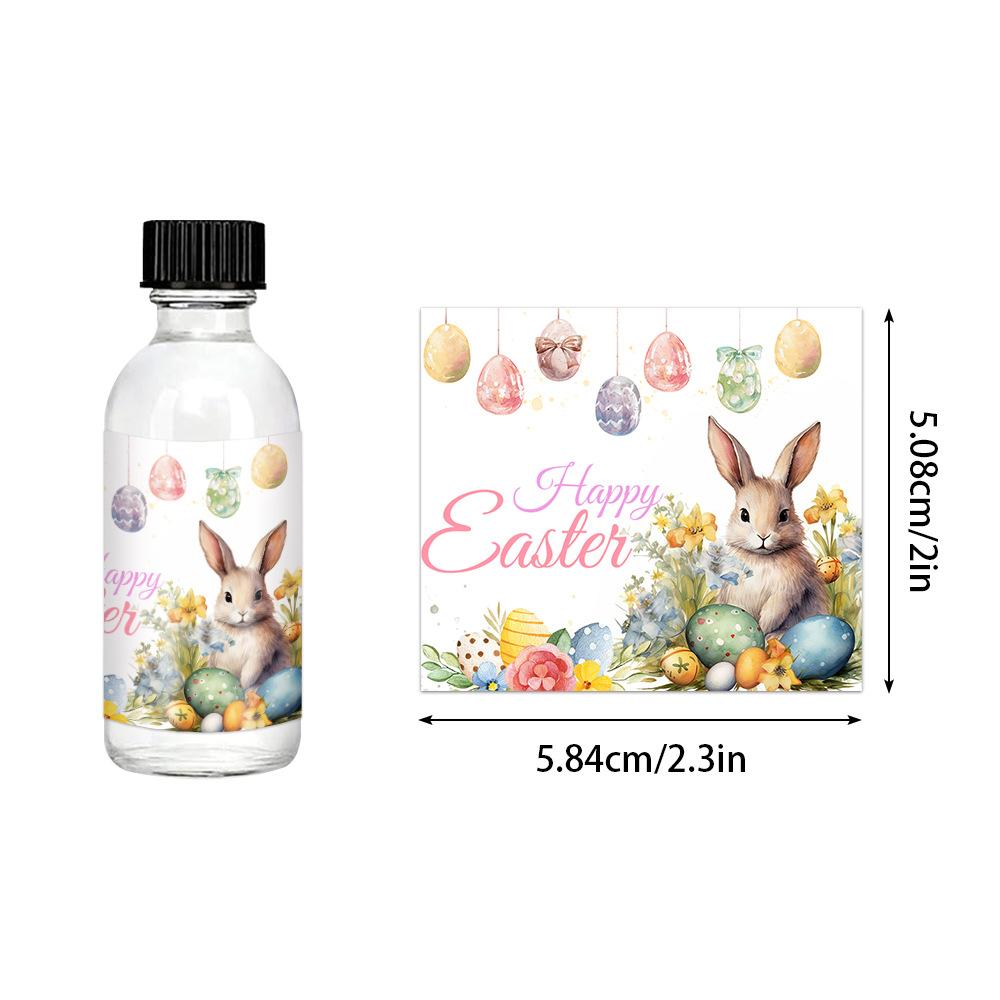 Новые, Пасхальной тематики, Мультяшные, Милый кролик, Мини-наклейки, Наклейки на бутылки, Наклейки для украшения вечеринки, Принадлежности