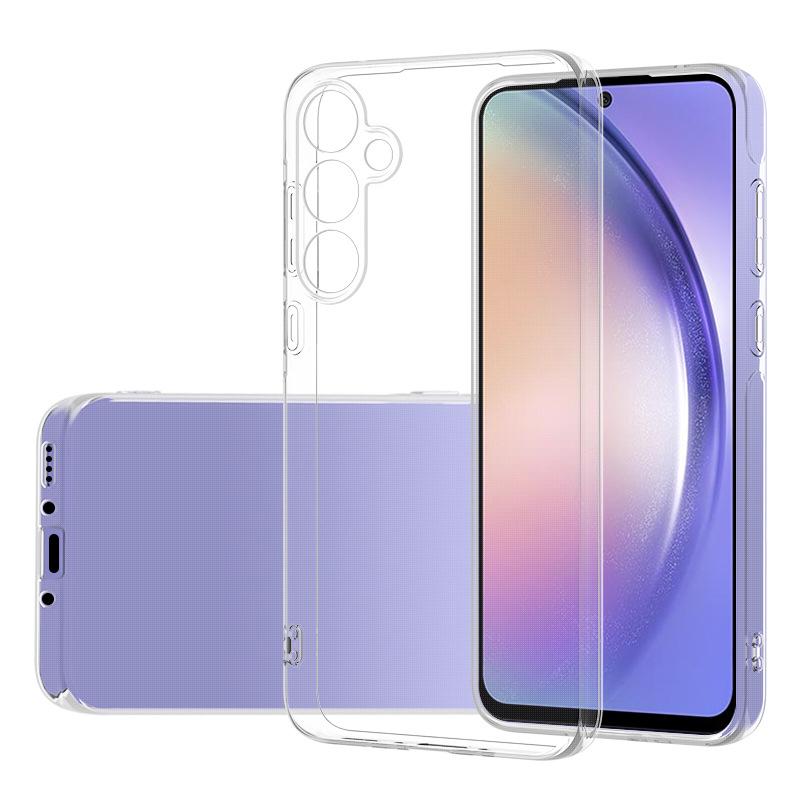 Прозрачный мягкий ТПУ чехол для телефона для Samsung Galaxy A35/A55 5G - Однотонный и с нарисованным дизайном