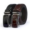 New Belt Men's Cowhide Alloy Automatic Buckle Belt Casual Pattern of Young and Middle-aged Waistband