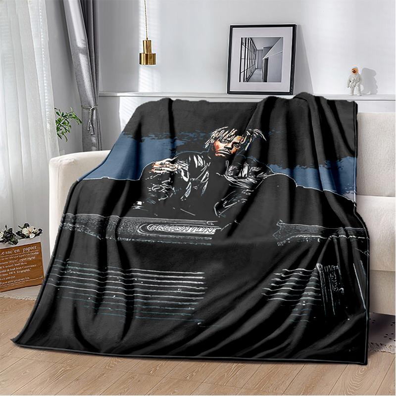 2025 New Style Juice WRLD 999 Legend Rapper Album Blanket,Soft Throw Blanket for Home Bedroom Bed Sofa Travel Cover Kid Gift