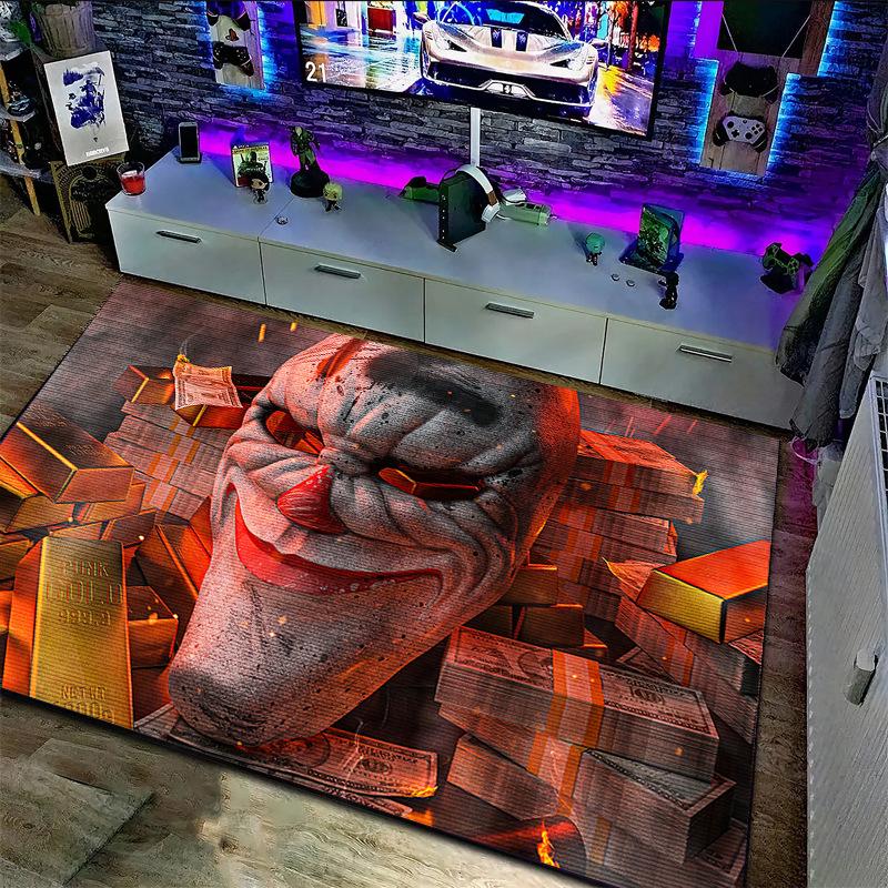 3D Киберпанк Ковер Большой Площади Комната для Киберспорта Спальня Напольный Коврик Кристальный Бархат Домашний Декор Ковер для Гостиной